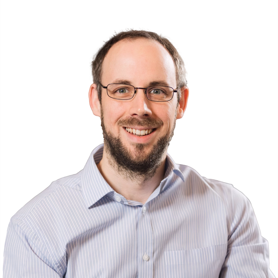 Barry Fisher, Founder and CEO at Pivale Drupal agency - a man with dark hair, a neat beard, moustache and glasses.